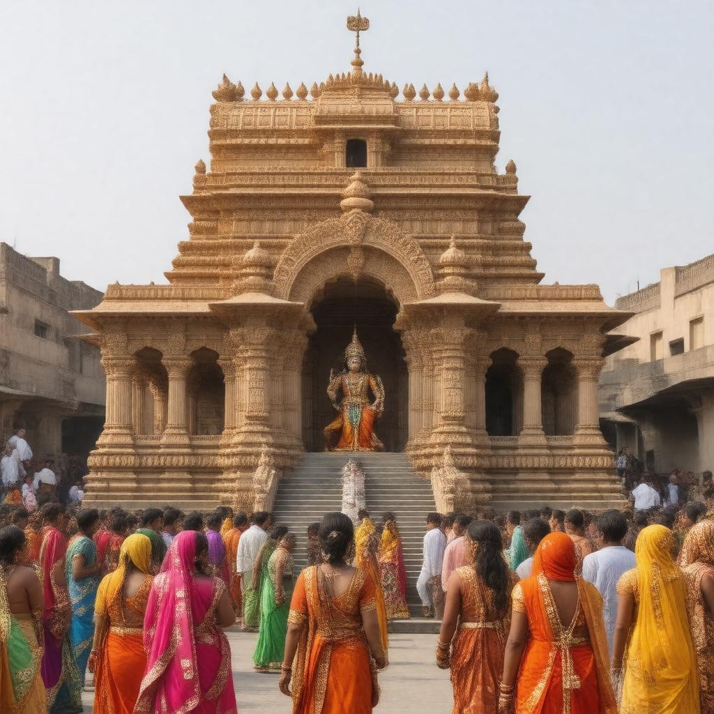 AI-created image of Banke Bihari Temple