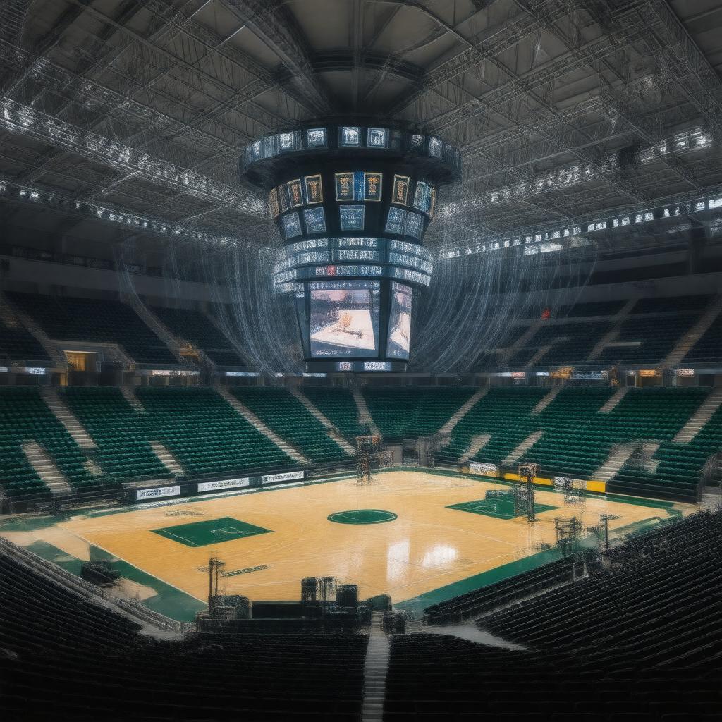 AI-created image of Bankers Life Fieldhouse