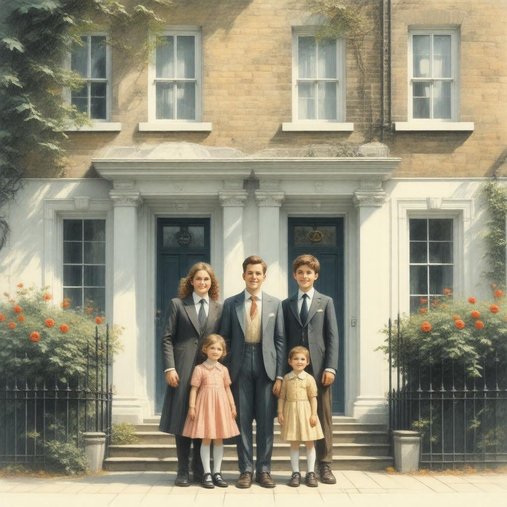 AI-created image of Banks family