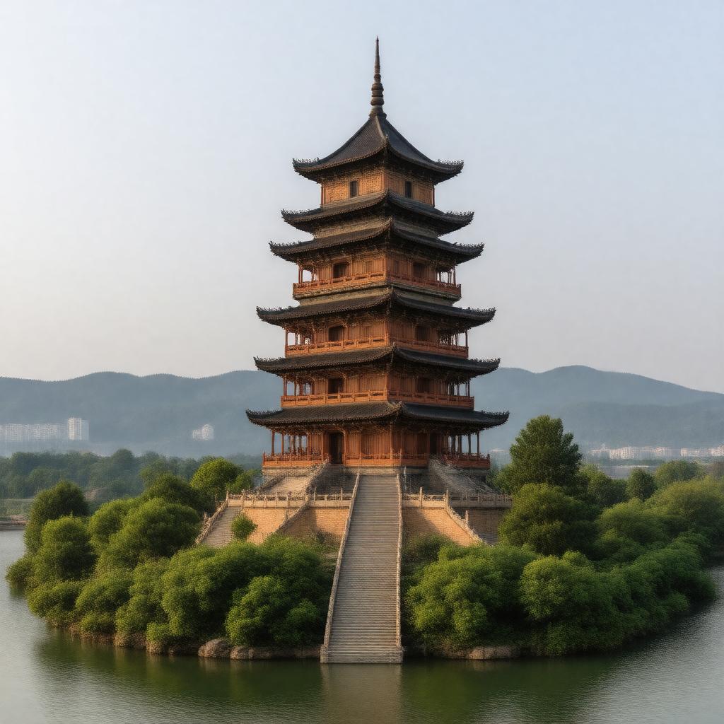 AI-created image of Baochu Pagoda