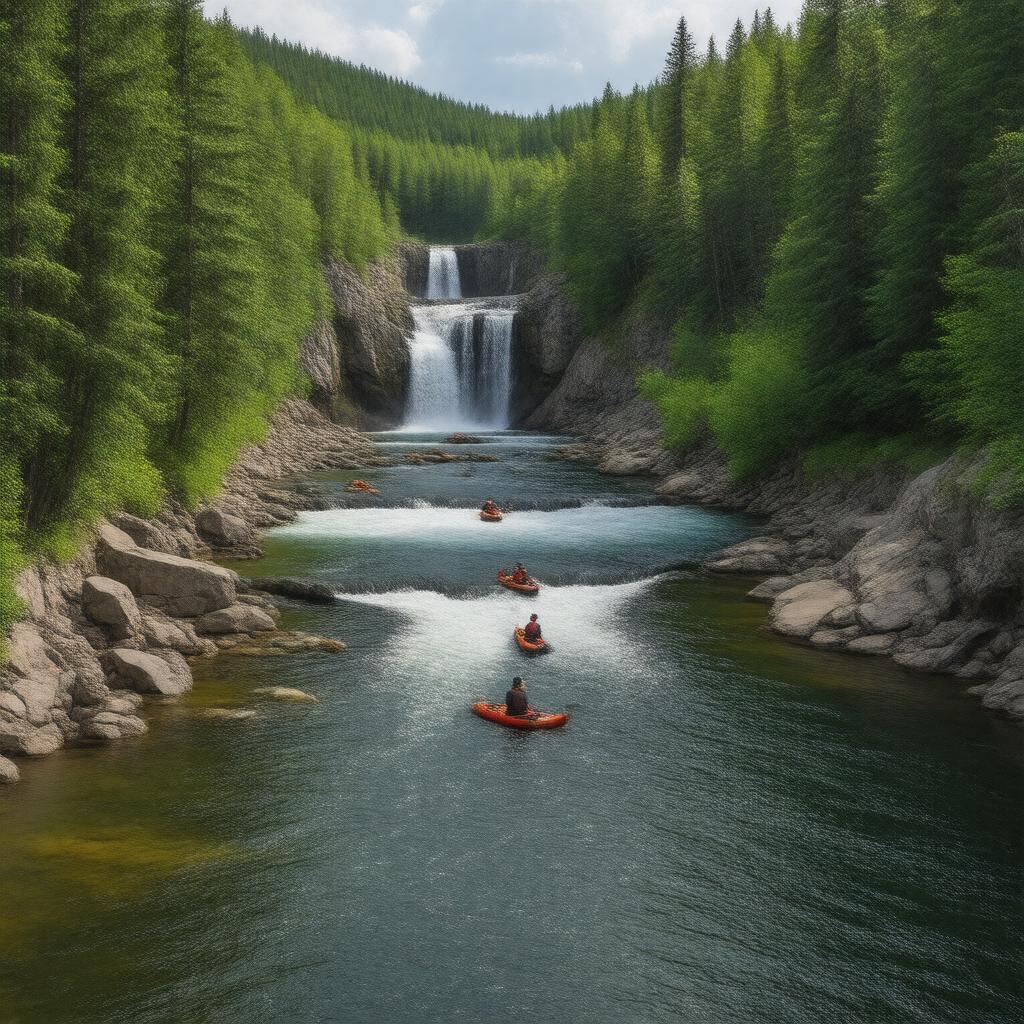 AI-created image of Baptism River