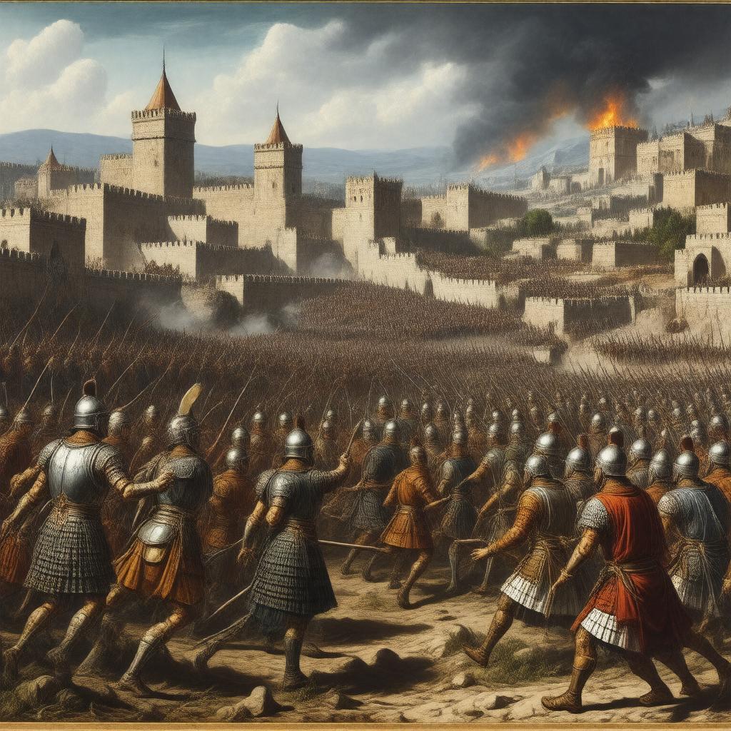 AI-created image of Bar Kokhba revolt