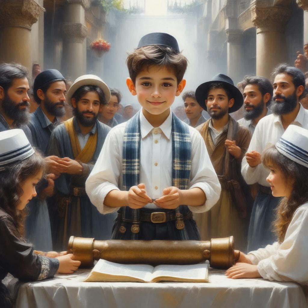 Click to view larger image AI-created image of Bar Mitzvah