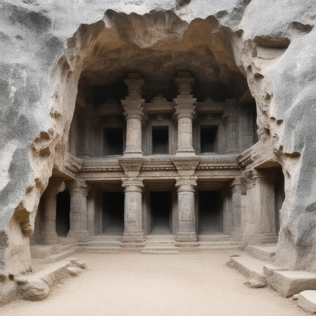 AI-created image of Barabar Caves
