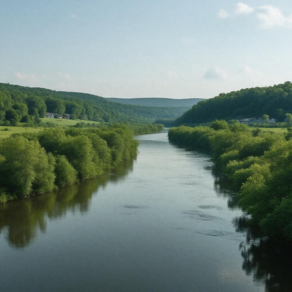 AI-created image of Baraboo River