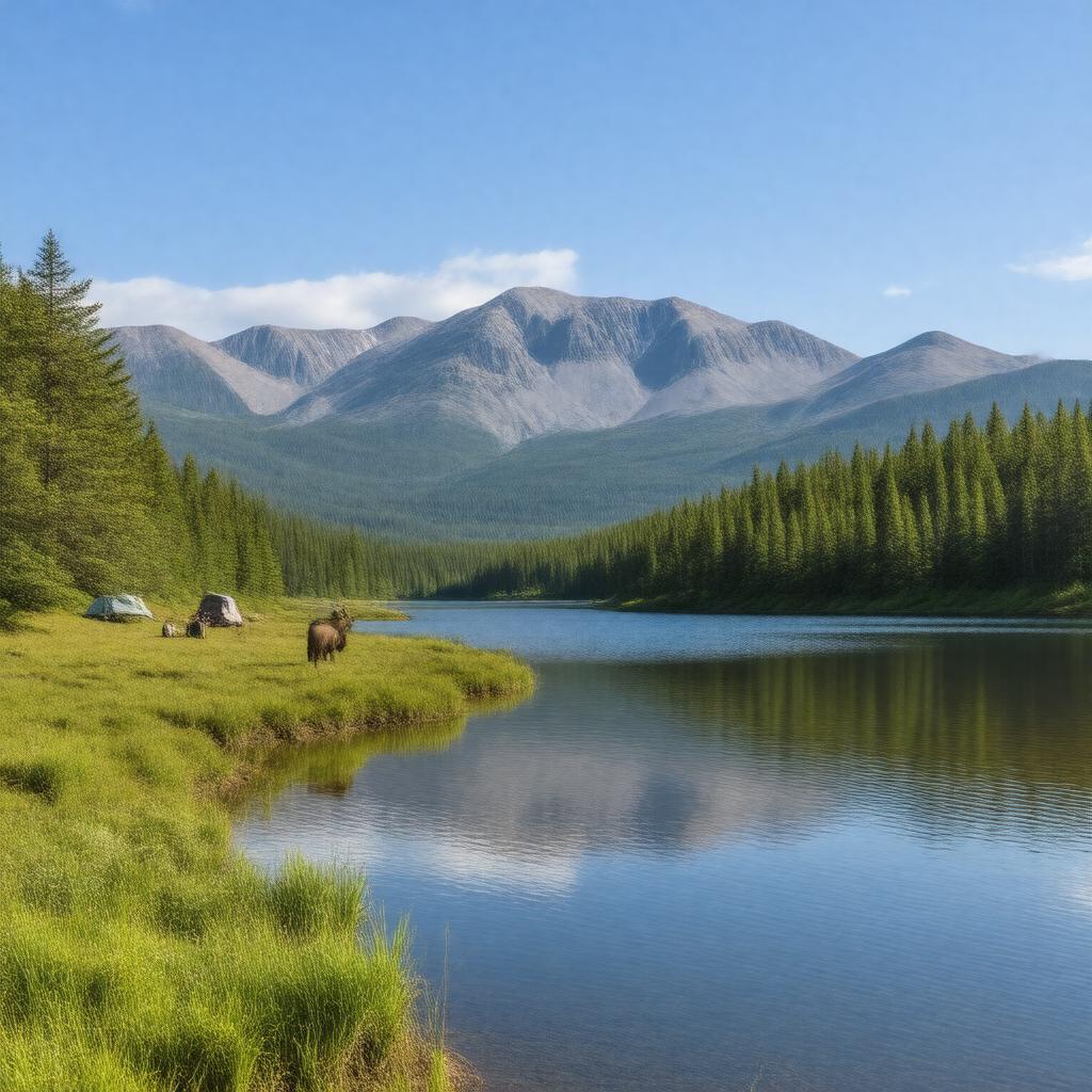 AI-created image of Barachois Pond Provincial Park