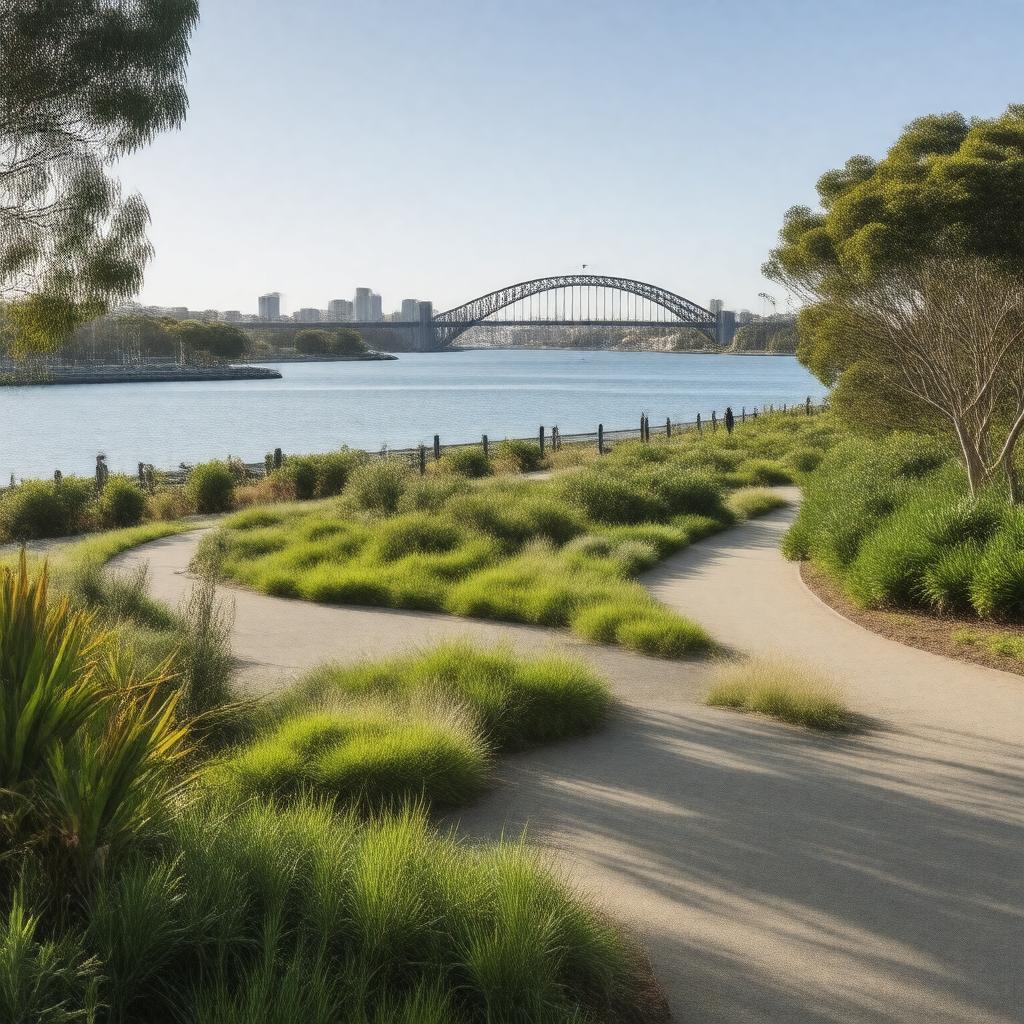 Click to view larger image AI-created image of Barangaroo Reserve