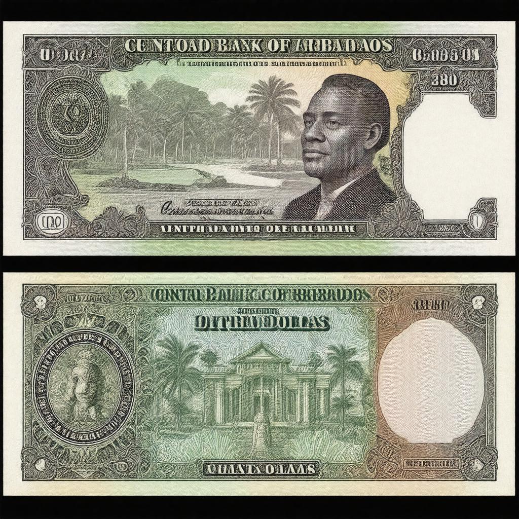 Click to view larger image AI-created image of Barbadian dollar