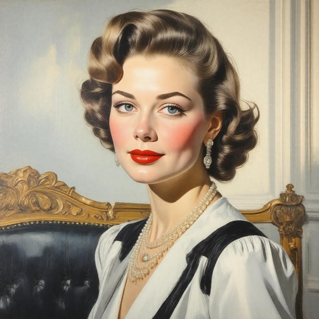 AI-created image of Barbara Cushing Mortimer