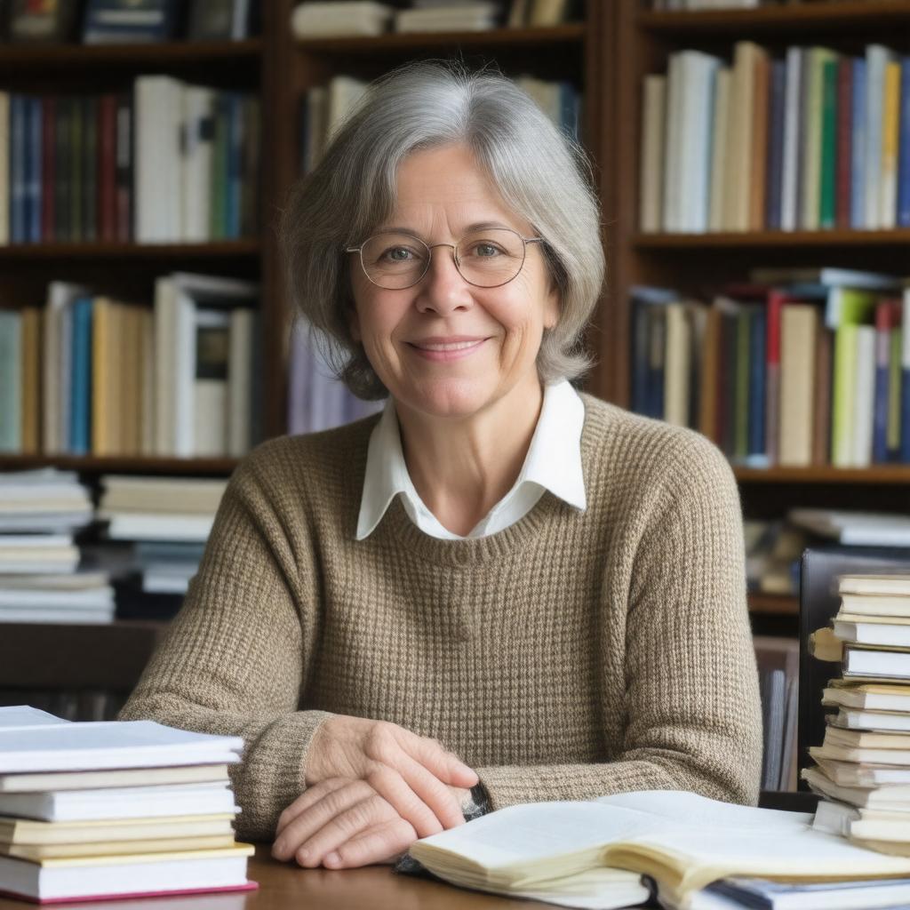AI-created image of Barbara Ehrenreich