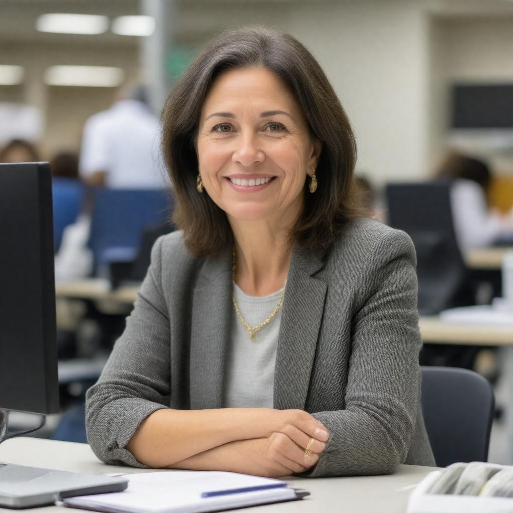 Click to view larger image AI-created image of Barbara Ericson