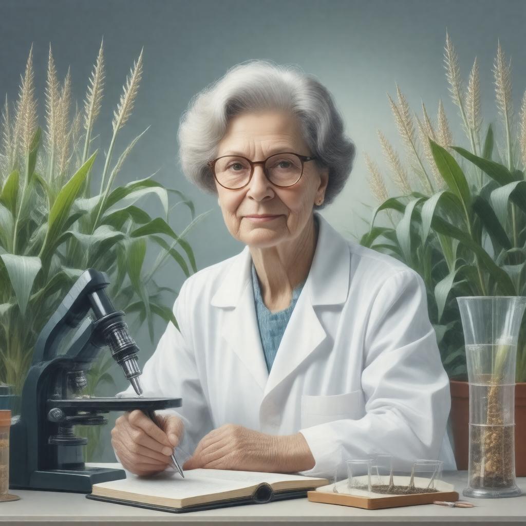 AI-created image of Barbara McClintock