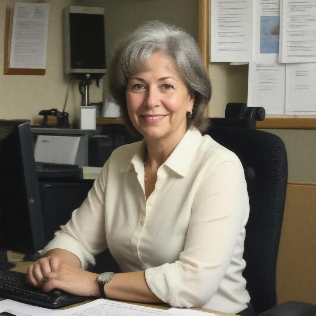 AI-created image of Barbara Simons