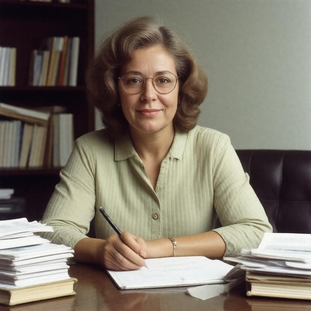 AI-created image of Barbara W. Tuchman