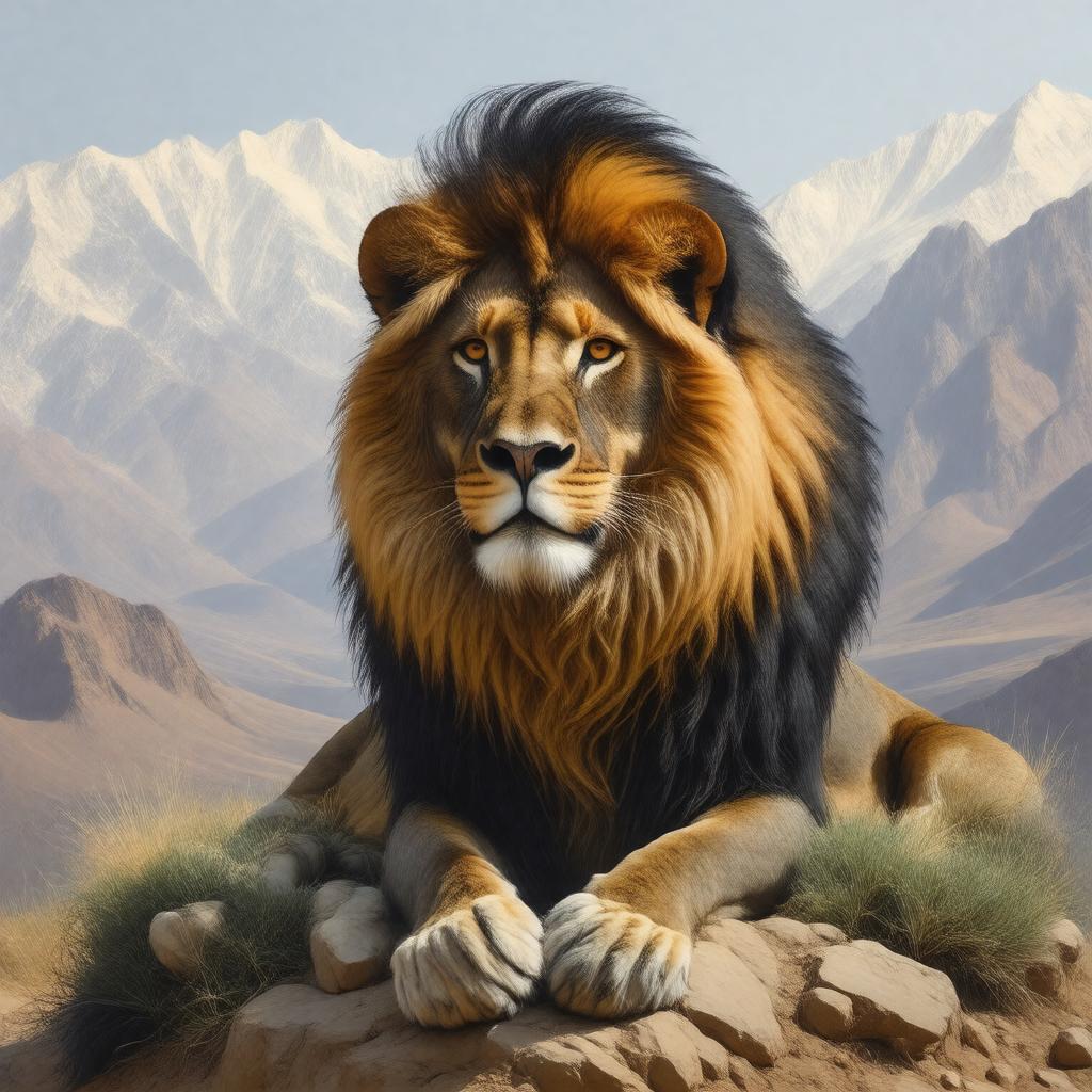 AI-created image of Barbary lion