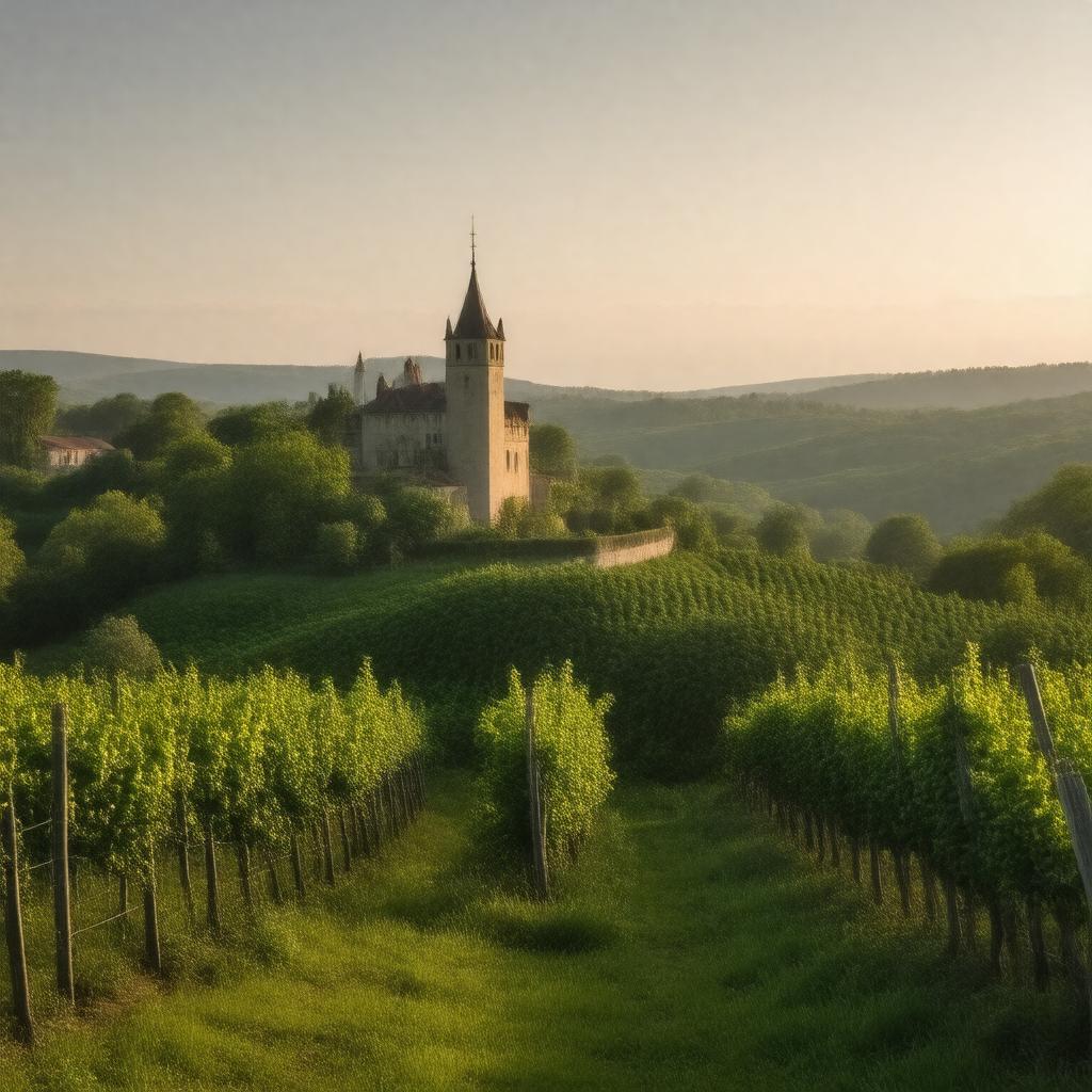 AI-created image of Barbezieux-Saint-Hilaire, France