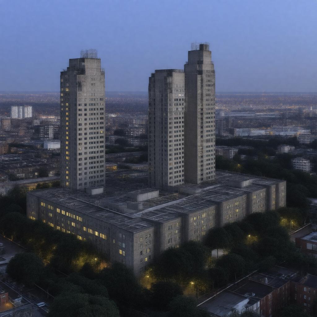AI-created image of Barbican Estate