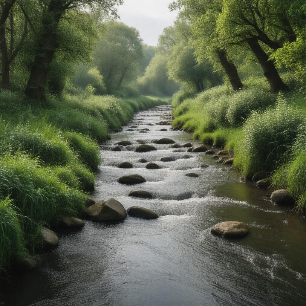 AI-created image of Barbourne Brook