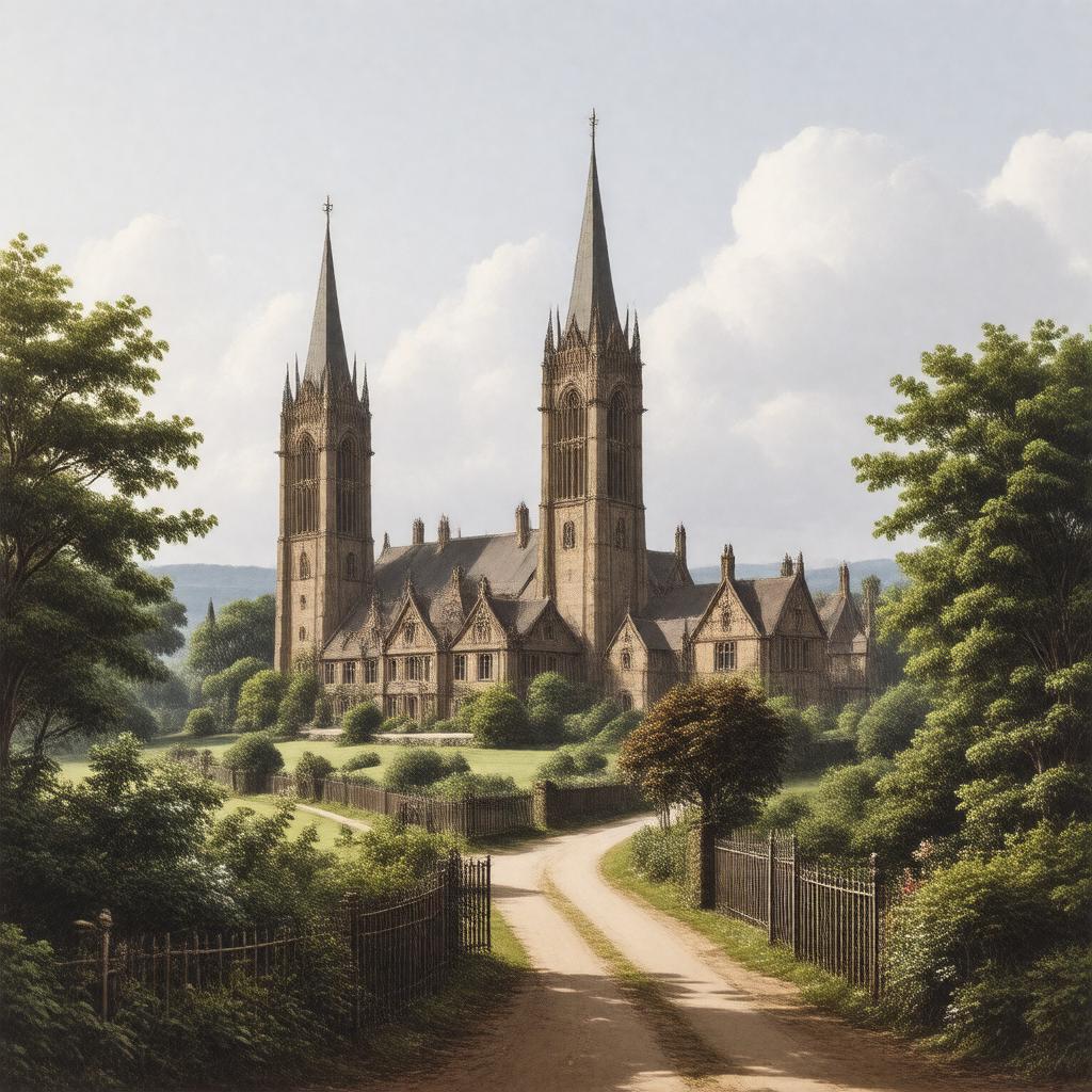 AI-created image of Barchester Towers