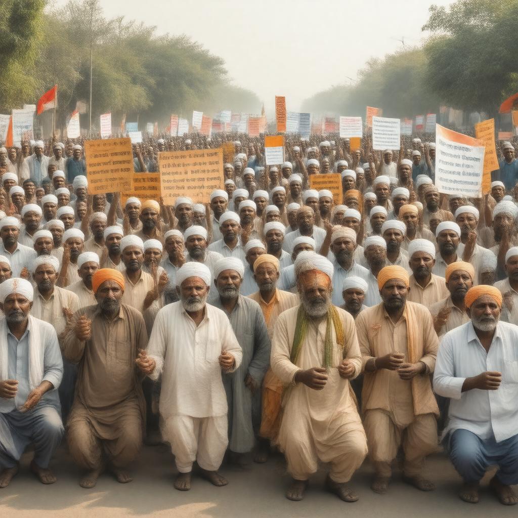 AI-created image of Bardoli Satyagraha