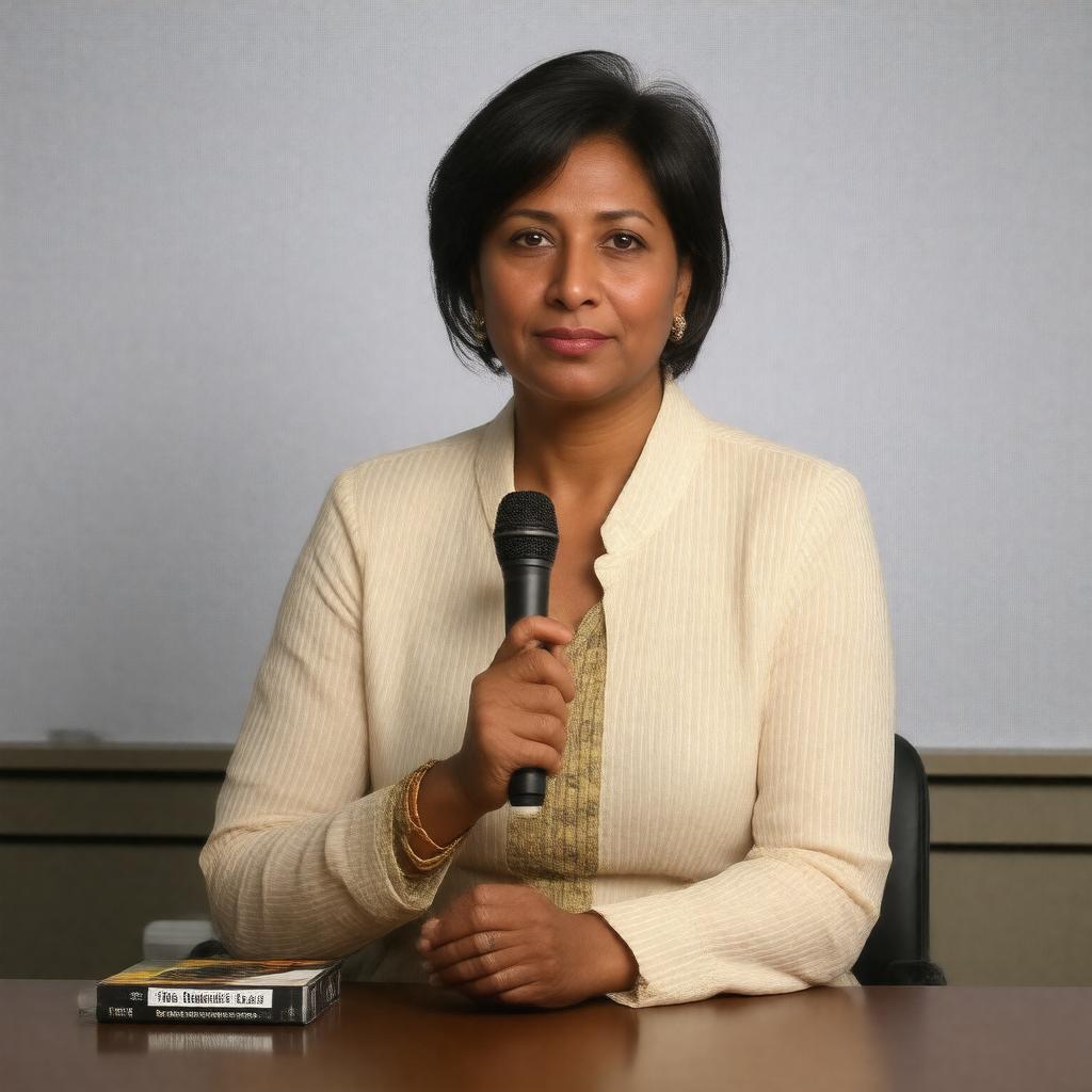 AI-created image of Barkha Dutt