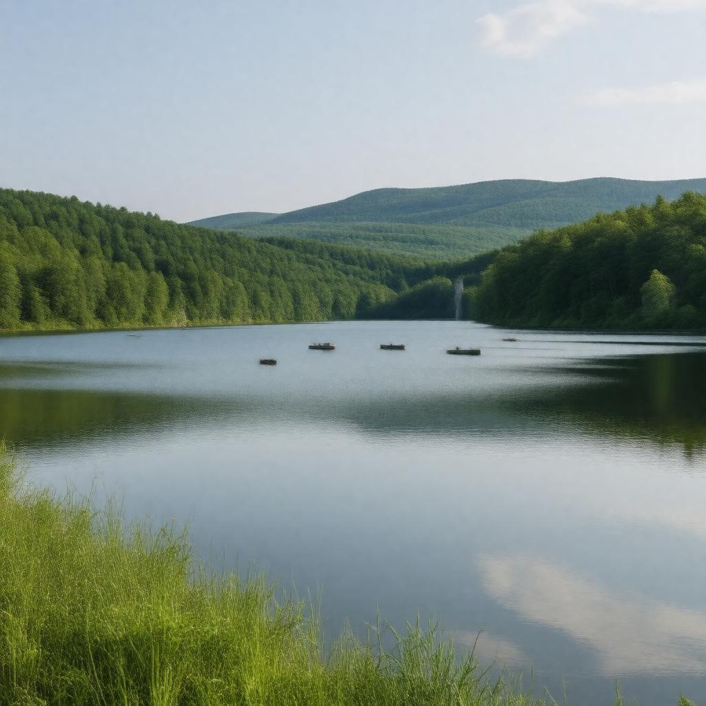 AI-created image of Barkhamsted Reservoir