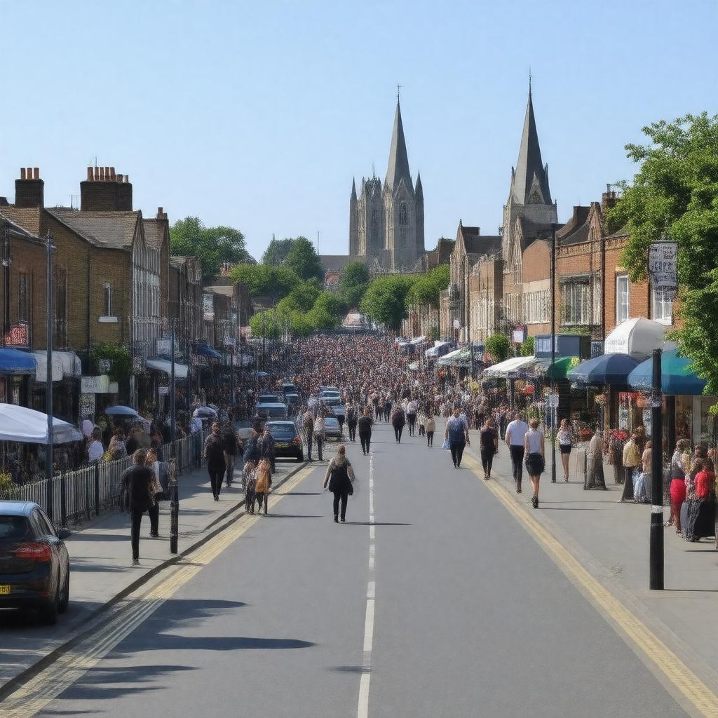 AI-created image of Barking, London, England