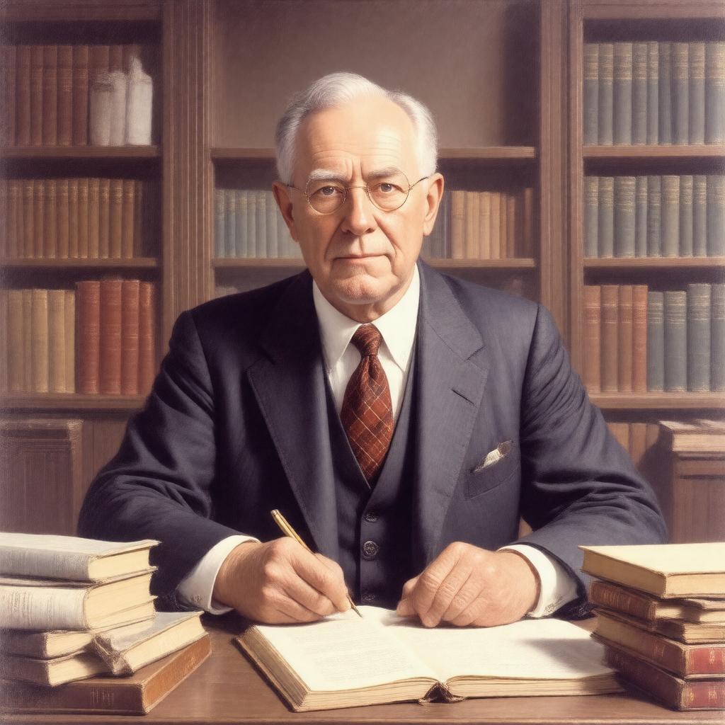 AI-created image of Barkley Rosser