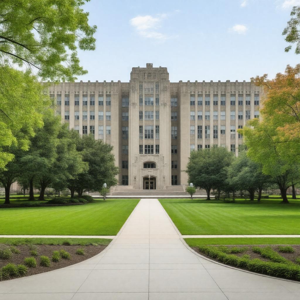 AI-created image of Barnes Hospital