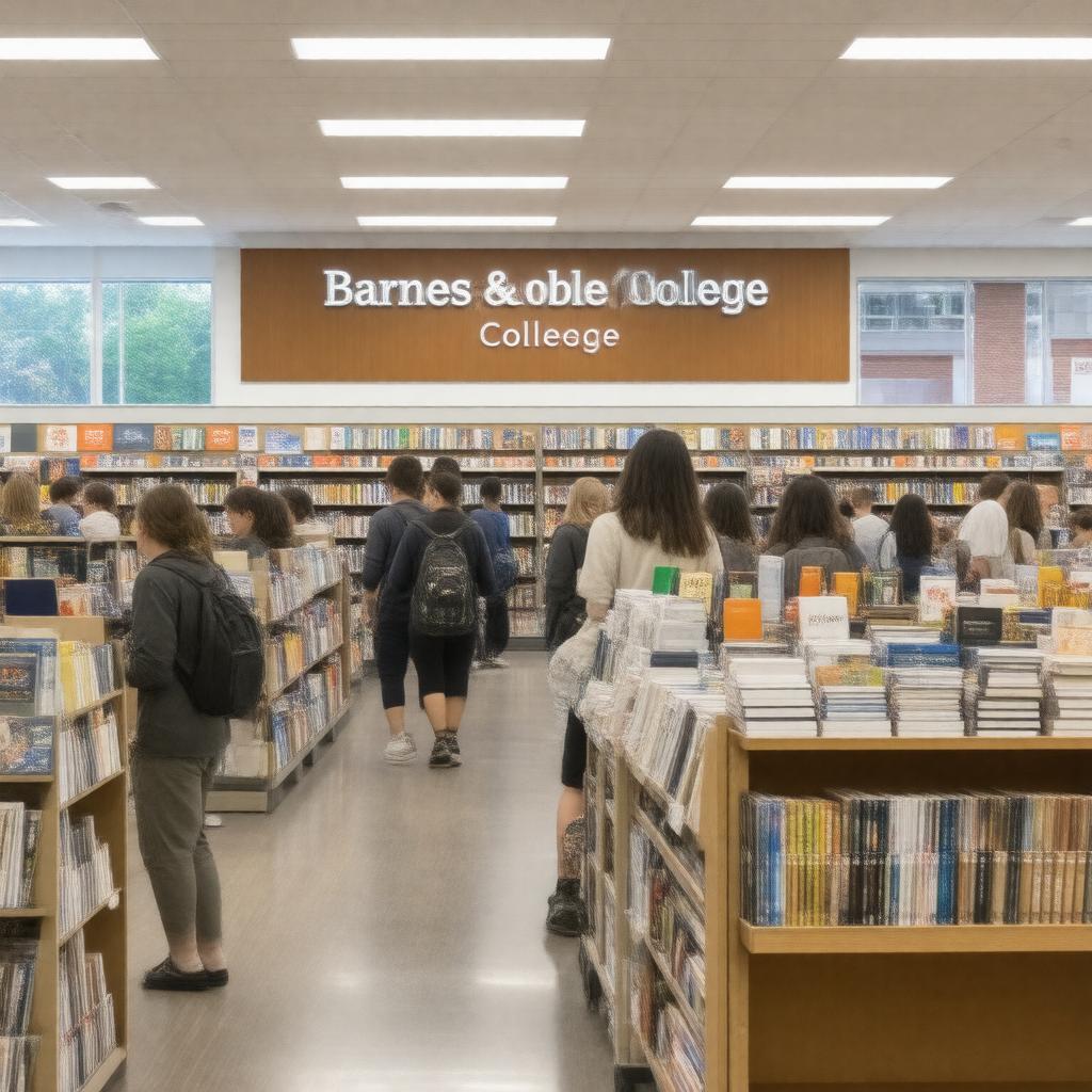 Click to view larger image AI-created image of Barnes & Noble College