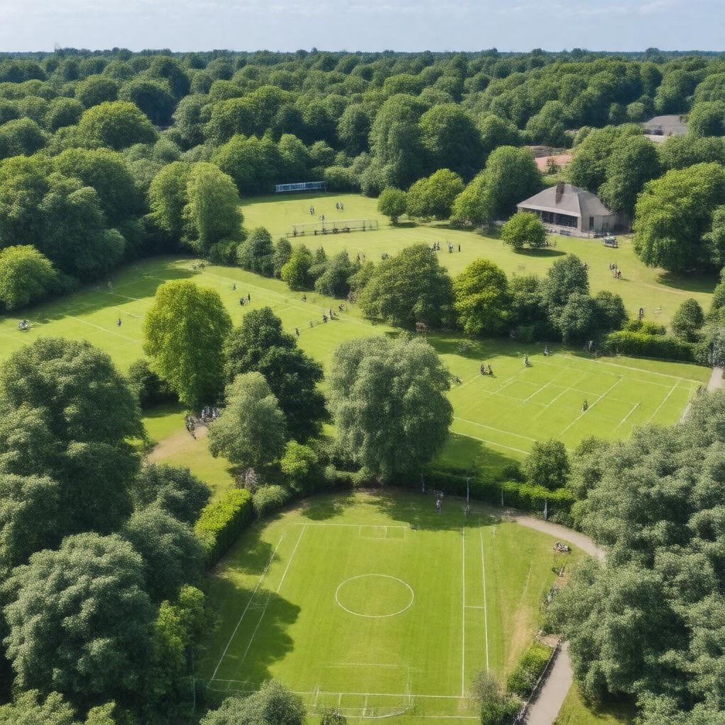 AI-created image of Barnet Playing Fields