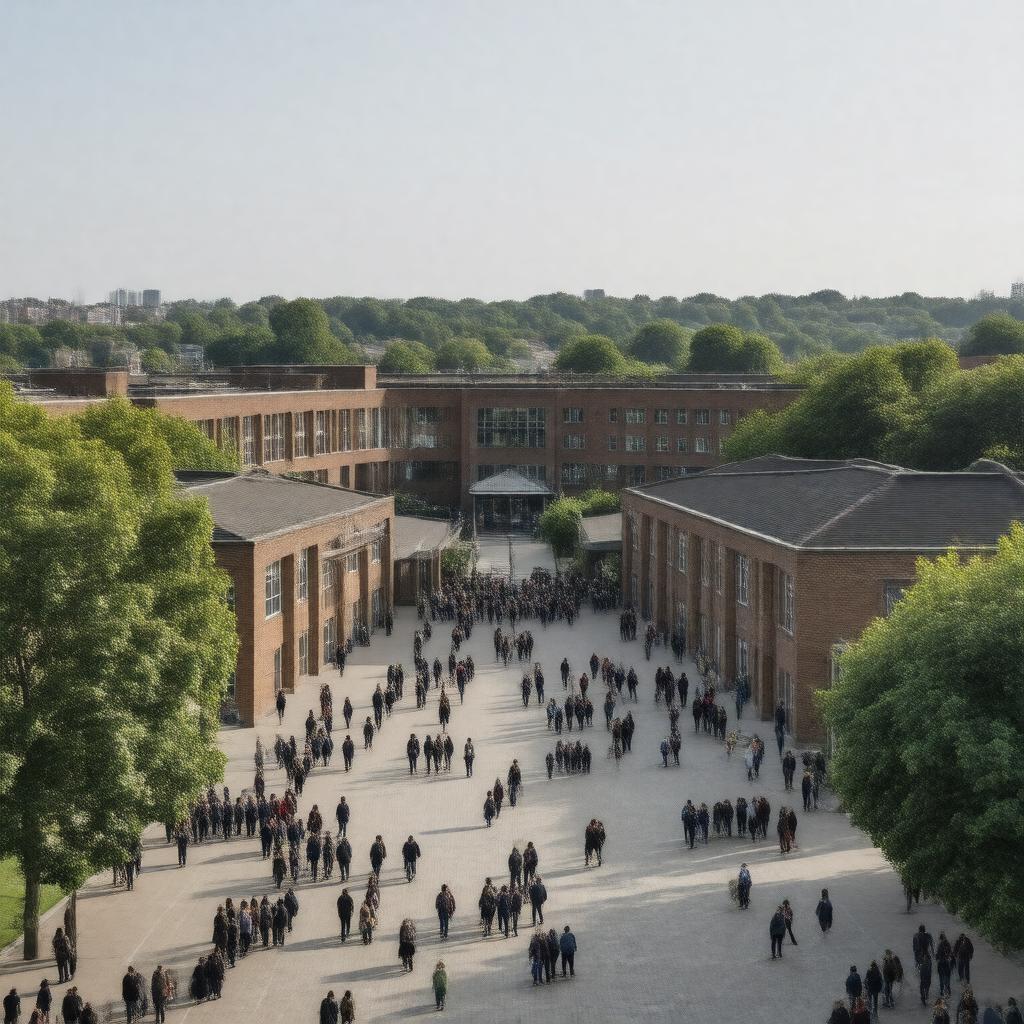 Click to view larger image AI-created image of Barnet and Southgate College