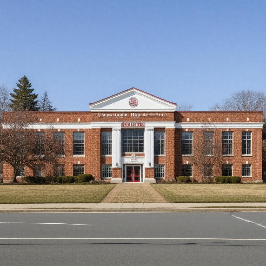 AI-created image of Barnstable High School
