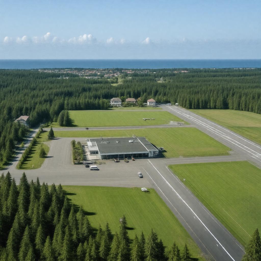 AI-created image of Barnstable Municipal Airport