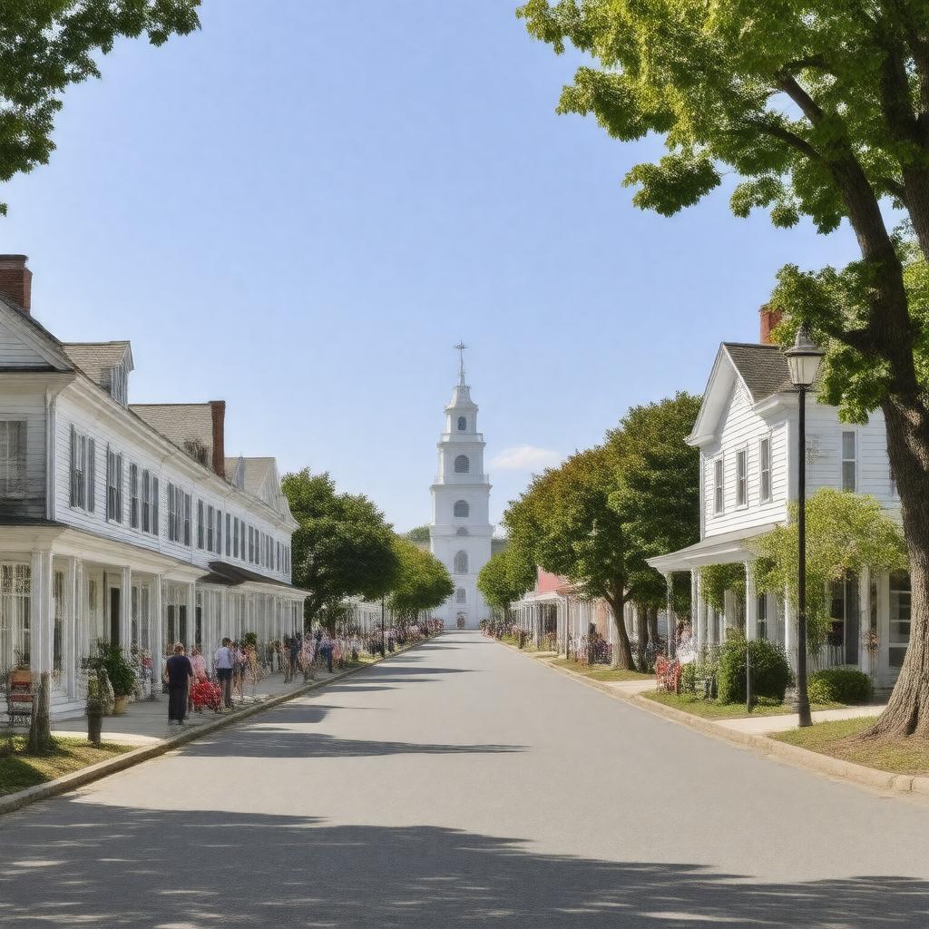 AI-created image of Barnstable Village
