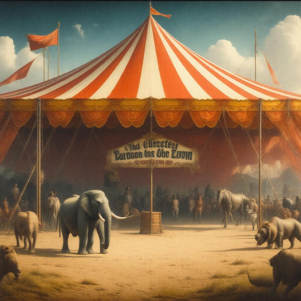 AI-created image of Barnum & Bailey Circus