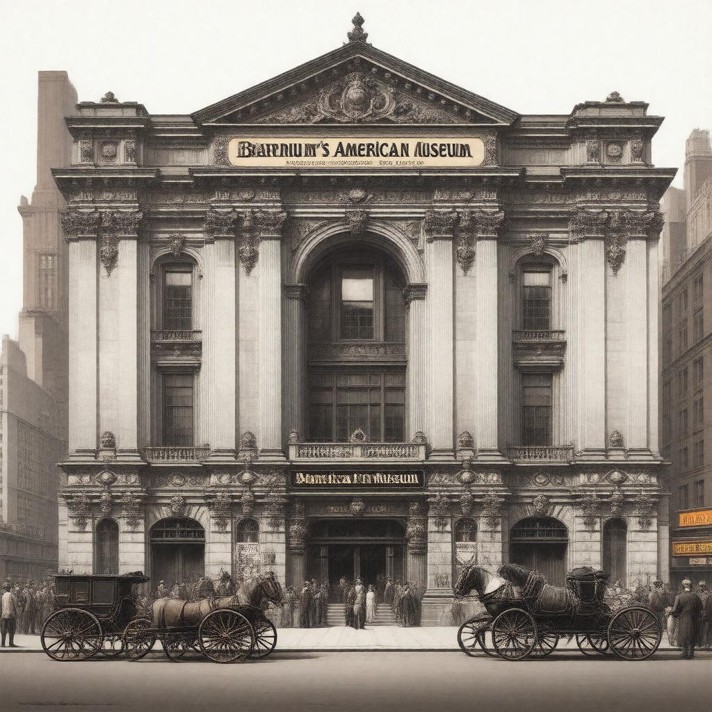 AI-created image of Barnum's American Museum
