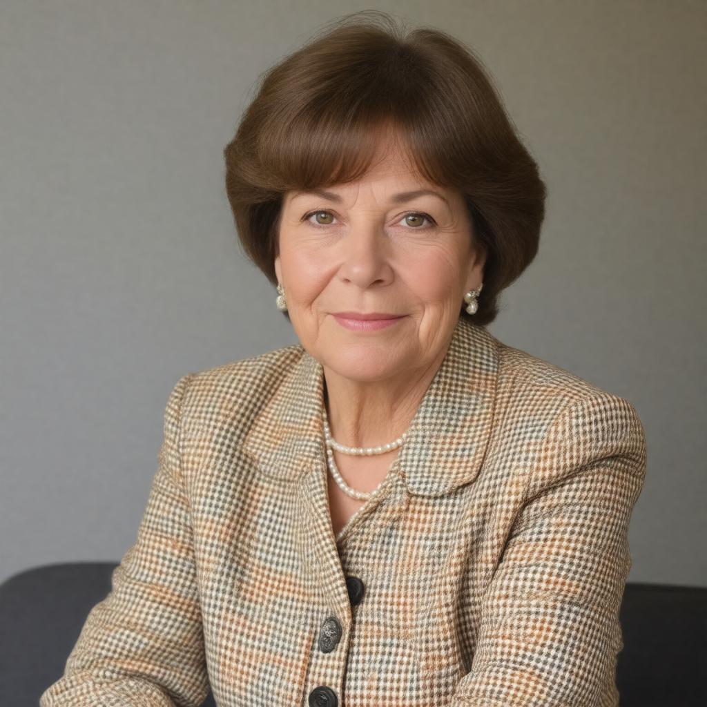 AI-created image of Baroness Joan Bakewell