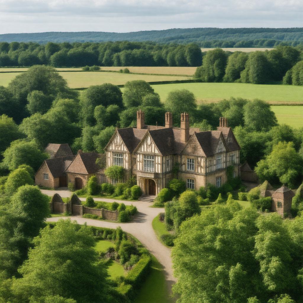 AI-created image of Barrington Court