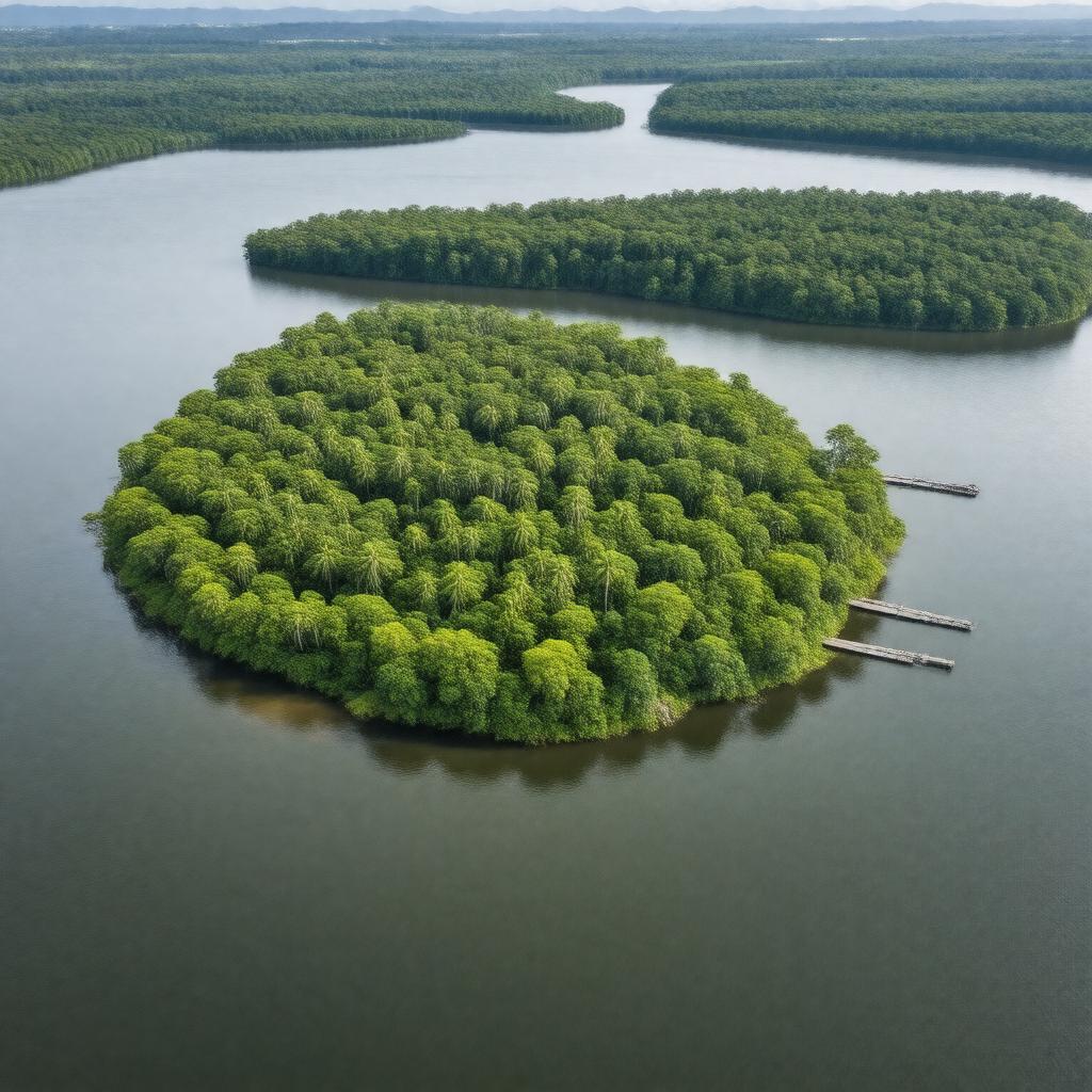 AI-created image of Barro Colorado Island