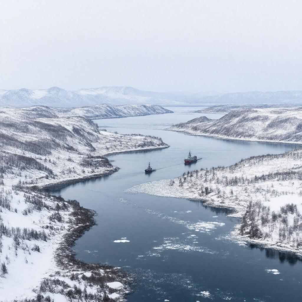 AI-created image of Barrow Strait