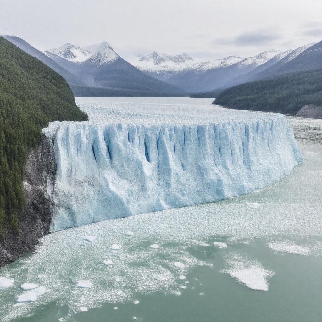 AI-created image of Barry Glacier