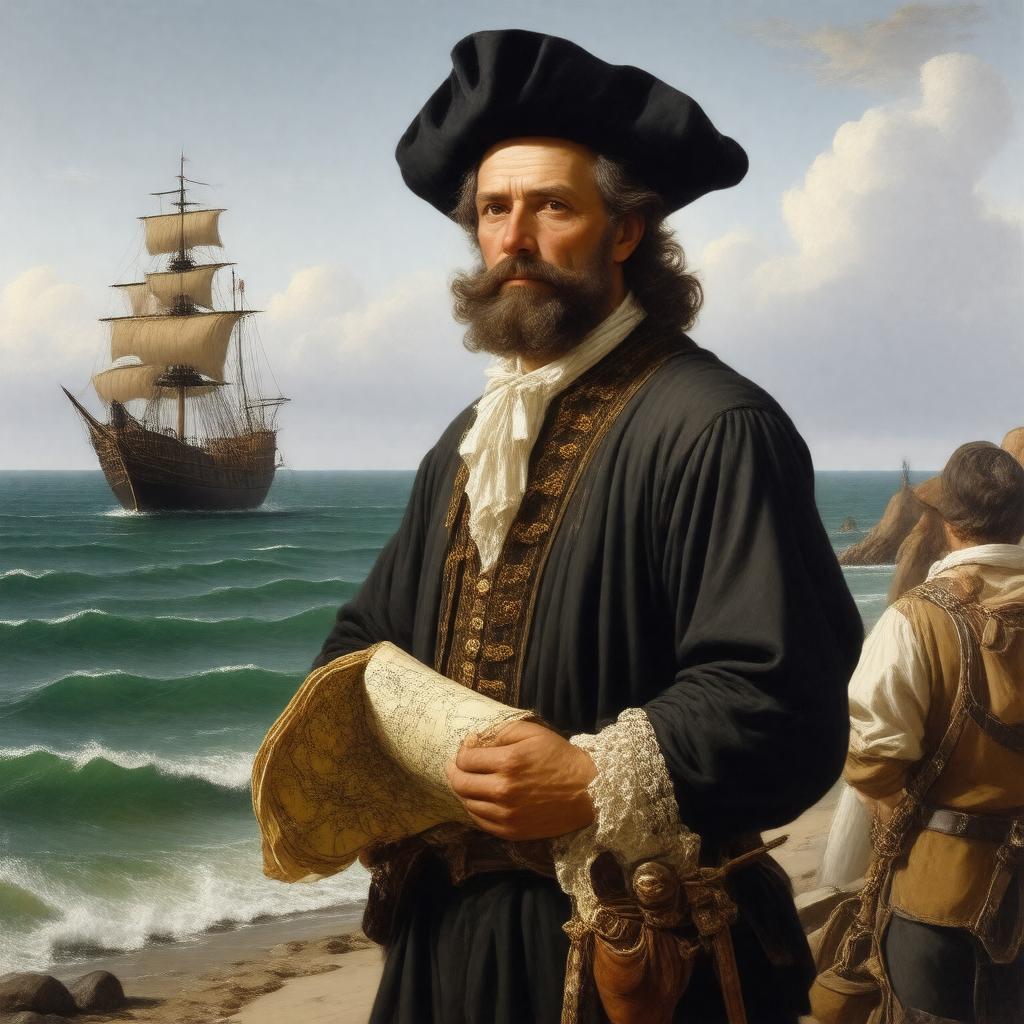 AI-created image of Bartholomew Gosnold