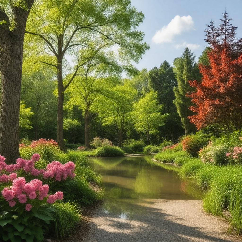 AI-created image of Bartlett Arboretum and Gardens