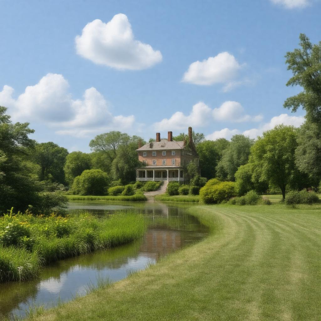 AI-created image of Bartram's Garden