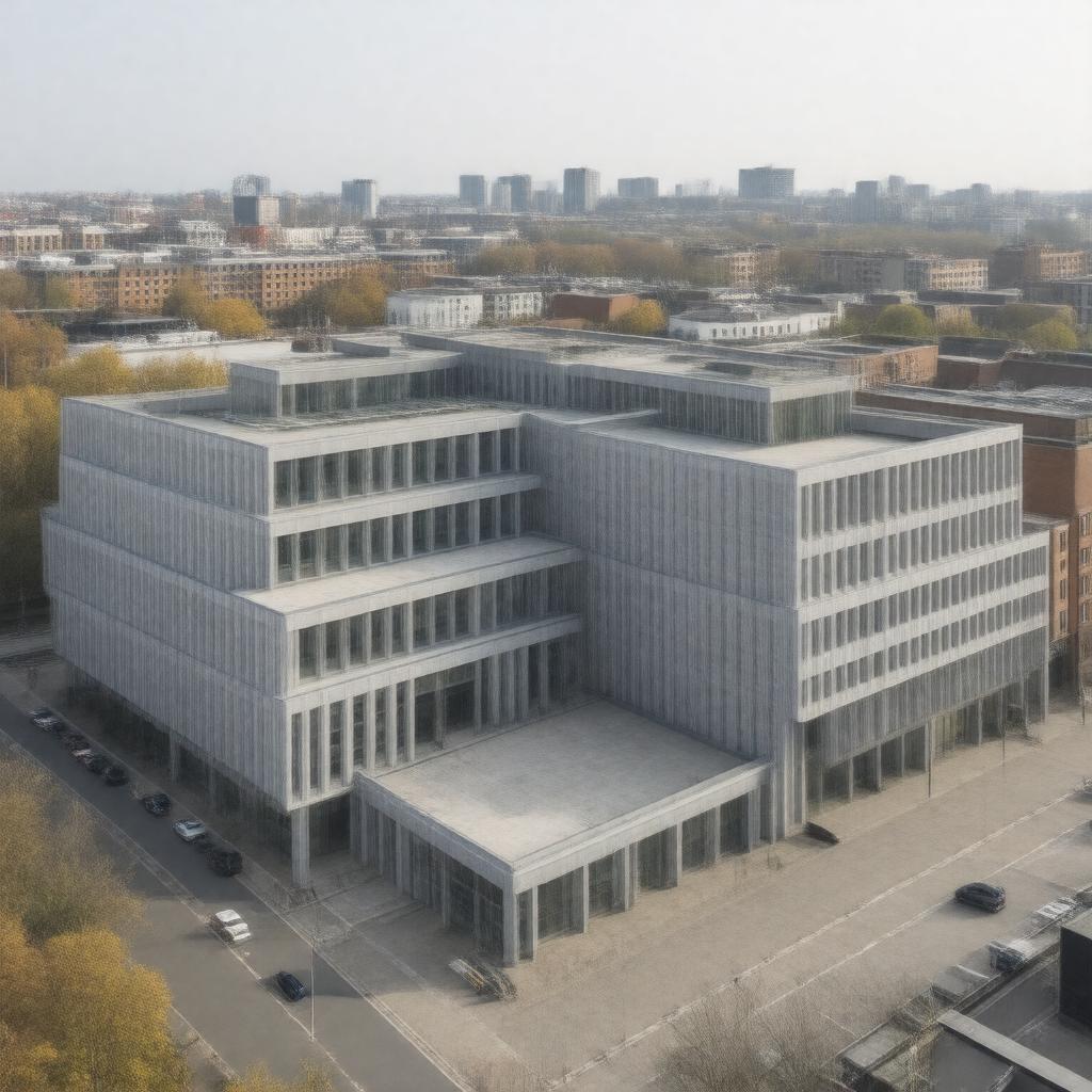 AI-created image of Barts and The London School of Medicine and Dentistry buildings