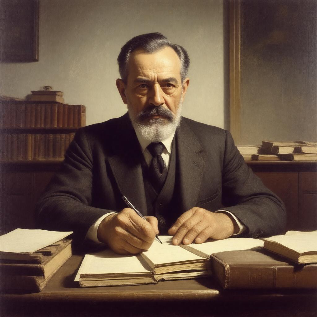 AI-created image of Baruțu Arghezi