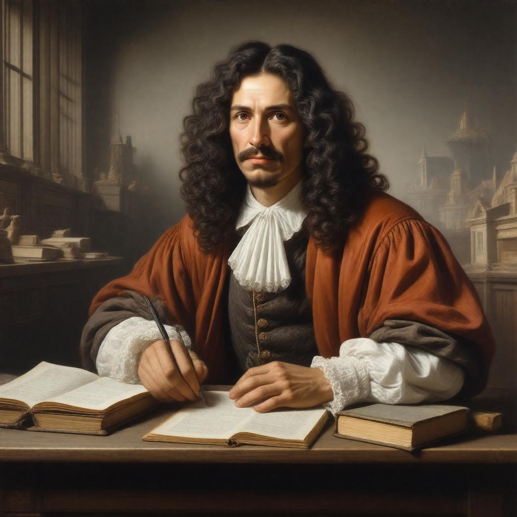 AI-created image of Baruch Spinoza