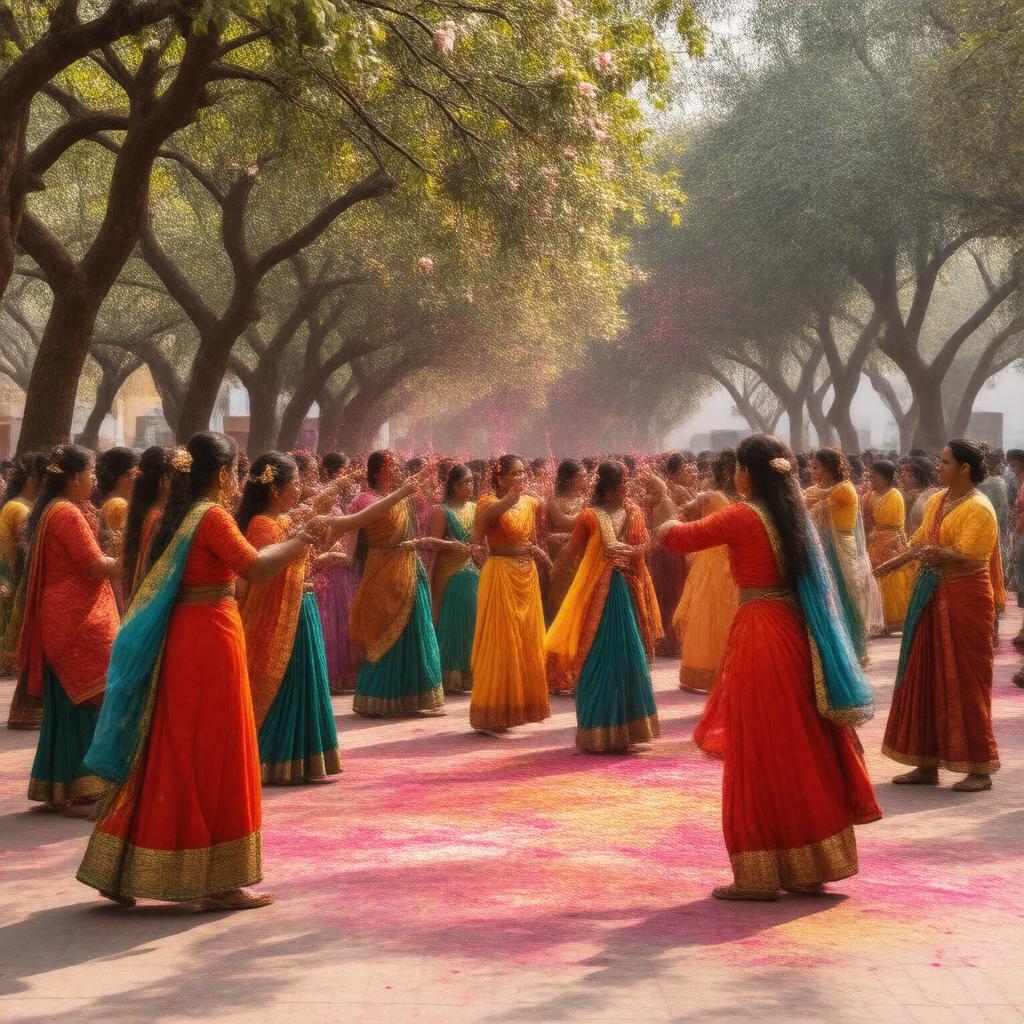 Click to view larger image AI-created image of Basant Utsav