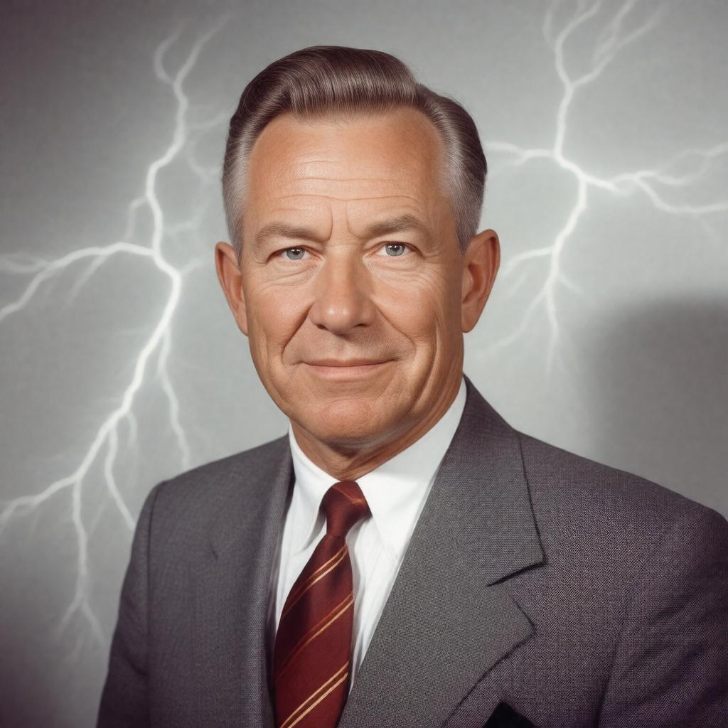 AI-created image of Basil Schonland